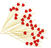 Heart Skewers Red 120mm Pack of 100